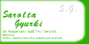 sarolta gyurki business card